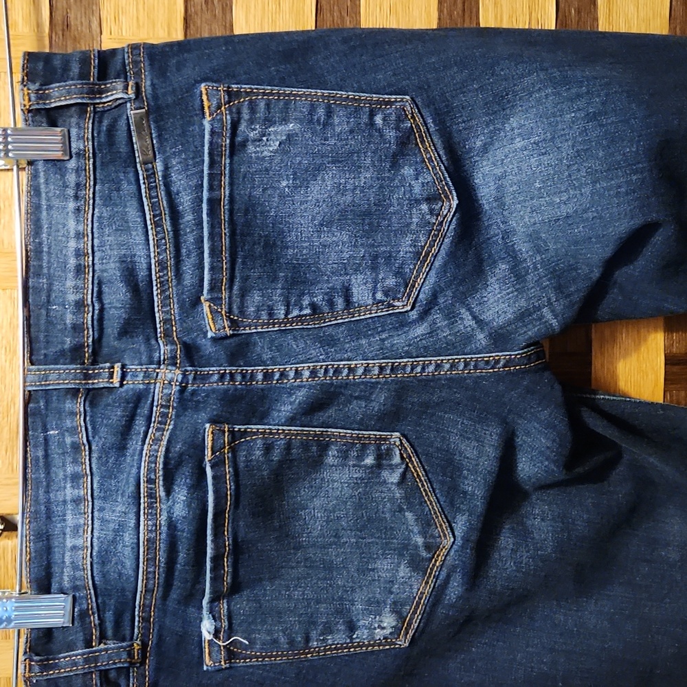 KanCan Skinny Distressed Leopard Patch Jeans - Picture 7 of 8